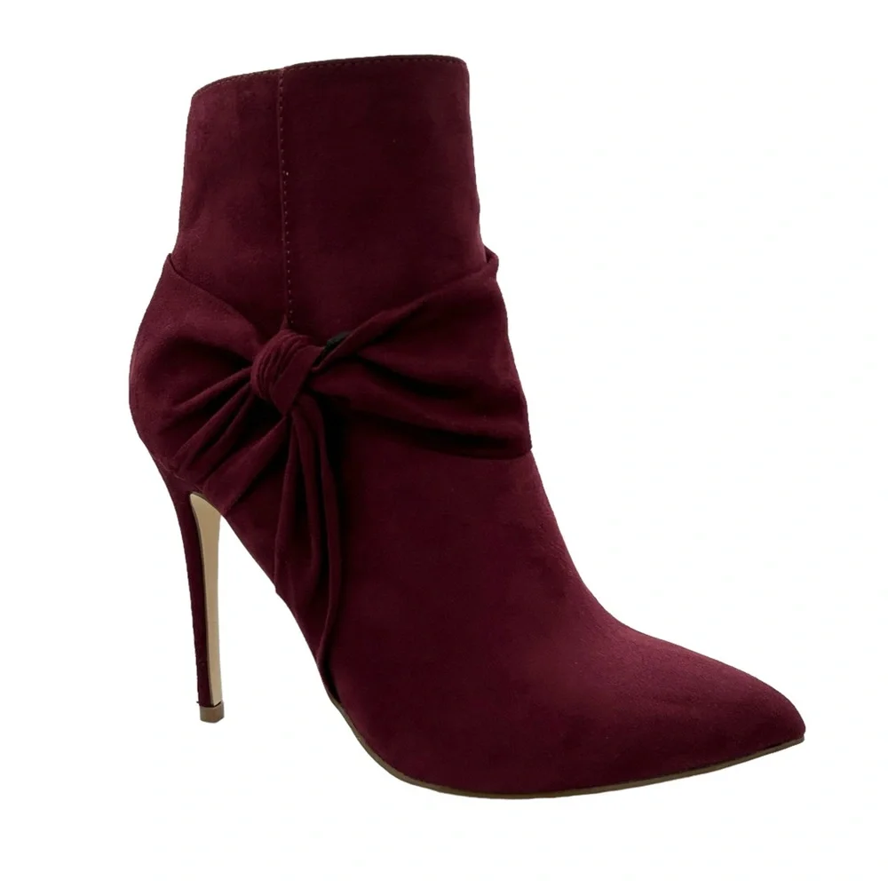 JustFab Karolina Faux‎ Suede Ankle Booties NWOT (9)